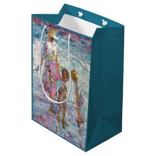 Gathering Light © – Muttertags-Geschenktüte Mittlere Geschenktüte (Rückseite Schrägansicht)