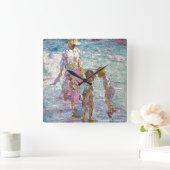 Gathering Light Quadratische Wanduhr (Zuhause)