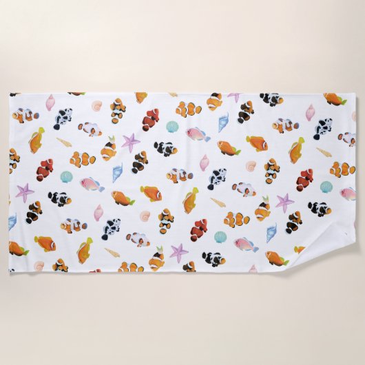 Gathering of Clownfish | Ocean Art Design Strandtuch (Vorderseite)