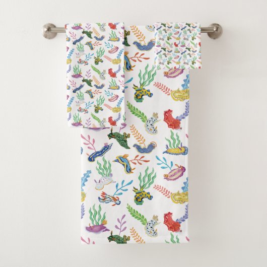Gathering of Nudibranchs | Ocean Art Design Badhandtuch Set (Insitu)