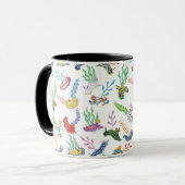Gathering of Nudibranchs | Ocean Art Design Tasse (Vorderseite Links)