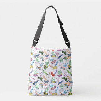 Gathering of Nudibranchs | Ocean Art Design Tragetaschen Mit Langen Trägern