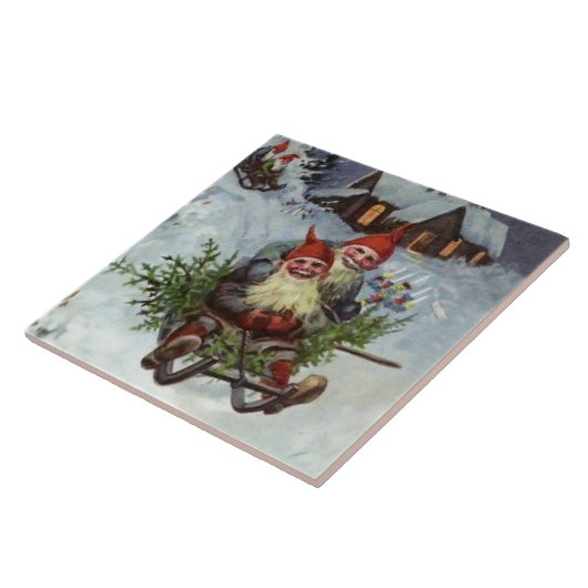 "Gathering Pine Boughs" Fliese (Seite)