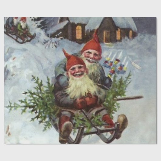 "Gathering Pine Boughs" Geschenkpapier (Flach)