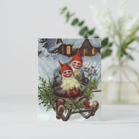 "Gathering Pine Boughs" Postkarte (Stehend Vorderseite)