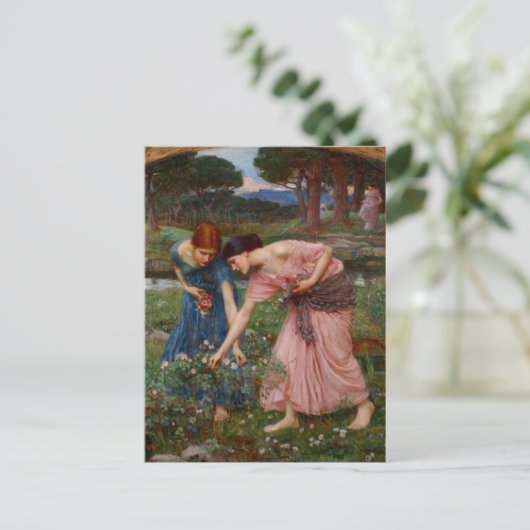 Gathering Rosebuds Postkarte (Stehend Vorderseite)