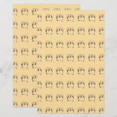 Gatinho fofinho briefpapier (Vorne/Hinten)