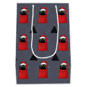 Gatito Cat Geschenktasche - Grau Mittlere Geschenktüte (Rückseite)