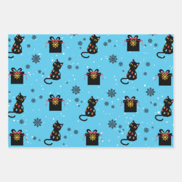Gatito Cat - Weihnachtswrapping Paper Geschenkpapier Set