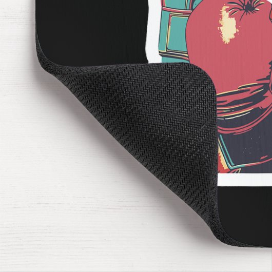 Gatito de Boxeo Cool Boxer Cat Boxing Handschuhe u Mousepad (Ecke)