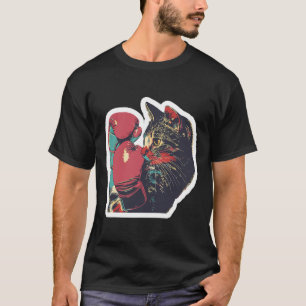 Gatito de Boxeo Cool Boxer Cat Boxing Handschuhe u T-Shirt