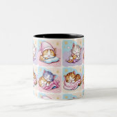 Gatito de Sueños Two-Tone Coffee Mug Zweifarbige Tasse (Mittel)
