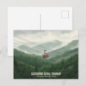 Gatlinburg Aerial Tramway Tennessee Postkarte (Vorne/Hinten)