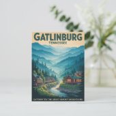 Gatlinburg Gateway to Great Smoky Mountains Postkarte (Stehend Vorderseite)