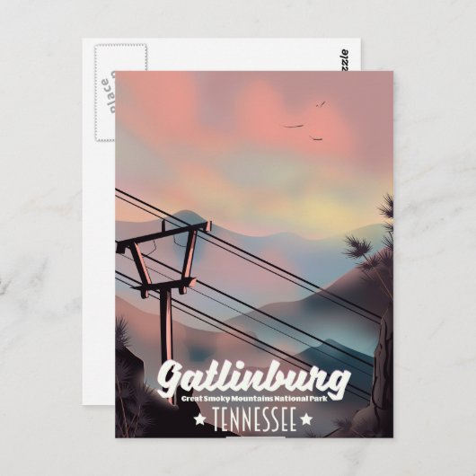 Gatlinburg Great Smoky Mountains Tennessee Postkarte (Vorne/Hinten)