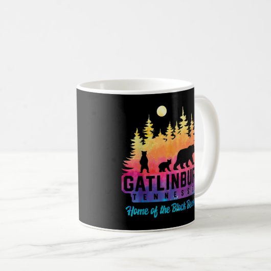 Gatlinburg Tennessee Bär Große rauchige Berge Ti Kaffeetasse (VorderseiteRechts)