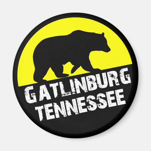 Gatlinburg Tennessee Bär Smoky Mountains Magnet (Vorne)