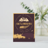 Gatlinburg Tennessee Bären Pine Trees Nature Postkarte (Stehend Vorderseite)