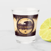 Gatlinburg Tennessee Bären Pine Trees Nature Schnapsglas (Vorderseite)