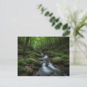 Gatlinburg , Tennessee Forest waterfall Postkarte (Stehend Vorderseite)