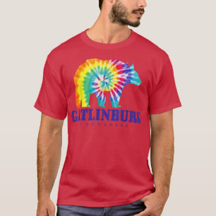 Gatlinburg Tennessee Gefärbte Krawatte Vintag Retr T-Shirt