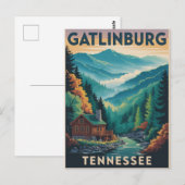 Gatlinburg Tennessee Great Smoking Mountains Paint Postkarte (Vorne/Hinten)