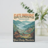 Gatlinburg Tennessee Great Smoking Mountains Postkarte (Stehend Vorderseite)