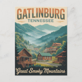 Gatlinburg Tennessee Great Smoking Mountains Postkarte