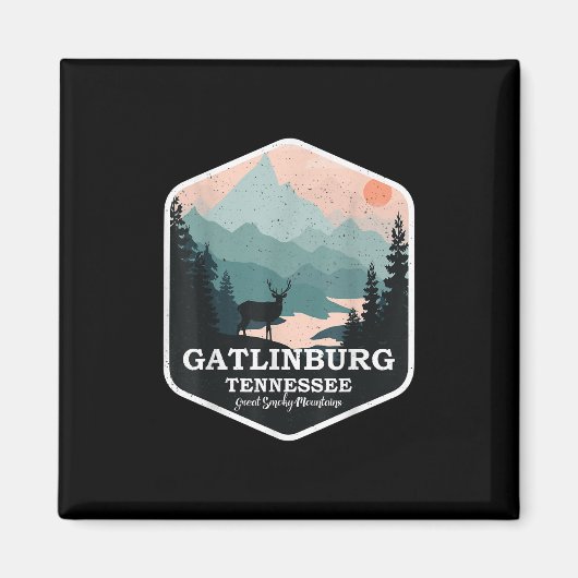 Gatlinburg Tennessee Große rauchige Berge Wandern Magnet (Vorne)