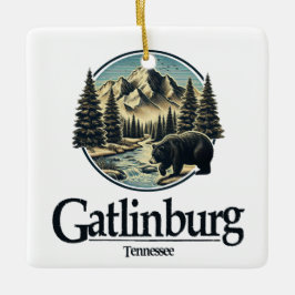 Gatlinburg Tennessee Große Smoky-Berge Keramikornament