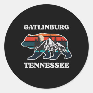 Gatlinburg Tennessee Grosser Smoky-Gebirgsbär Runder Aufkleber