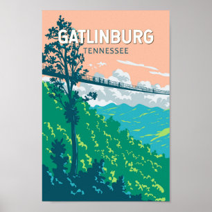 Gatlinburg Tennessee Illustration Kunst, Dichtung  Poster
