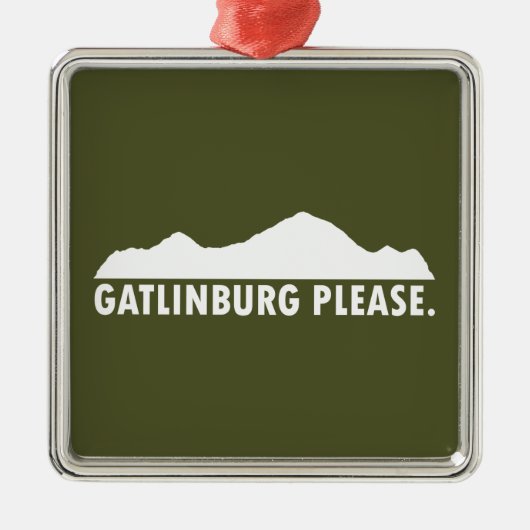 Gatlinburg Tennessee Ornament Aus Metall (Vorne)