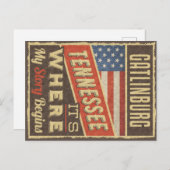 Gatlinburg Tennessee Postkarte (Vorne/Hinten)