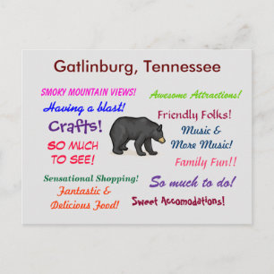 Gatlinburg Tennessee Postkarte