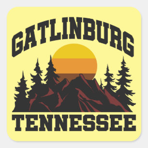 Gatlinburg, Tennessee Quadratischer Aufkleber