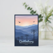 Gatlinburg Tennessee - rauchende Berge - Sonnenauf Postkarte (Stehend Vorderseite)