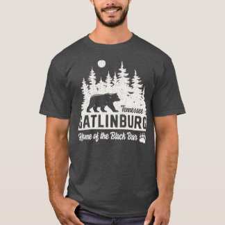 Gatlinburg Tennessee Schwarzer Bär Grosses Smoky-G T-Shirt