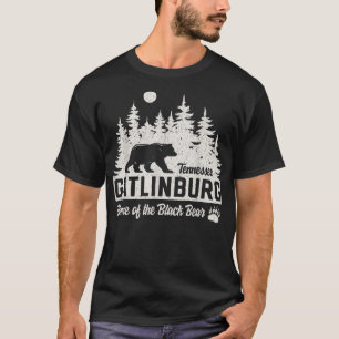 Gatlinburg Tennessee Schwarzer Bär Grosses Smoky-G T-Shirt