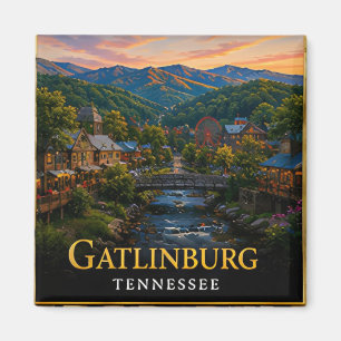 Gatlinburg Tennessee Smoky Mountain Gateway 🗺️ Magnet