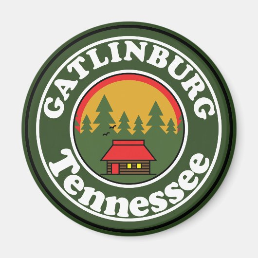 Gatlinburg Tennessee Smoky Mountains Magnet (Vorne)