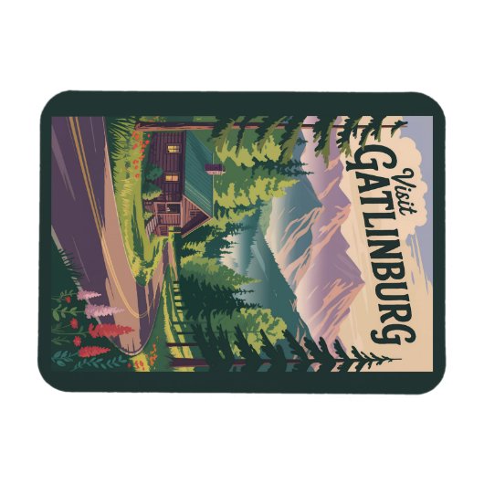 Gatlinburg Tennessee - Südtirol - Südtirol Magnet (Horizontal)