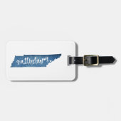 Gatlinburg Tennessee Wood Grain Gepäckanhänger (Vorderseite horizontal)