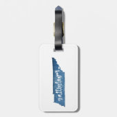 Gatlinburg Tennessee Wood Grain Gepäckanhänger (Rückseite vertikal)