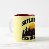 Gatlinburg, Tennessee Zweifarbige Tasse (Vorderseite Links)