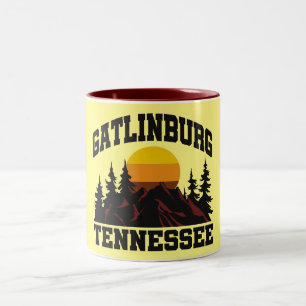 Gatlinburg, Tennessee Zweifarbige Tasse