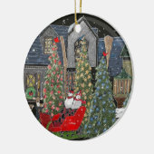 Gatlinburg Weihnachtsverzierung Keramik Ornament (Links)