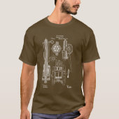 Gatling Gewehr US-Patent T-Shirt (Vorderseite)