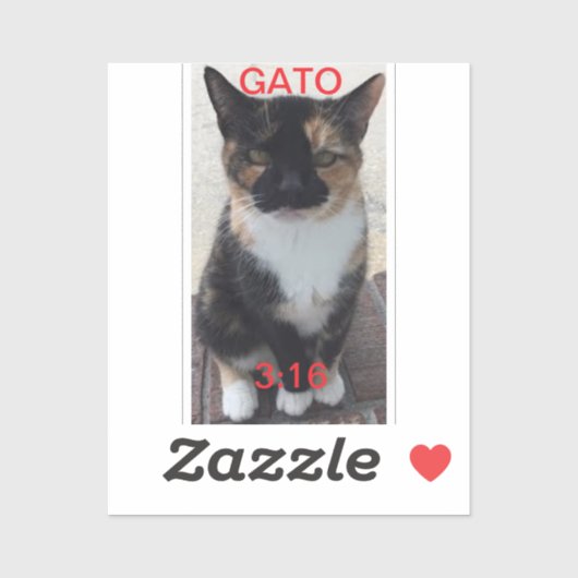 GATO 3:16 Aufkleber (Blatt)