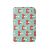 Gato aferrado al amor. badematte (Vorderseite Vertikal)